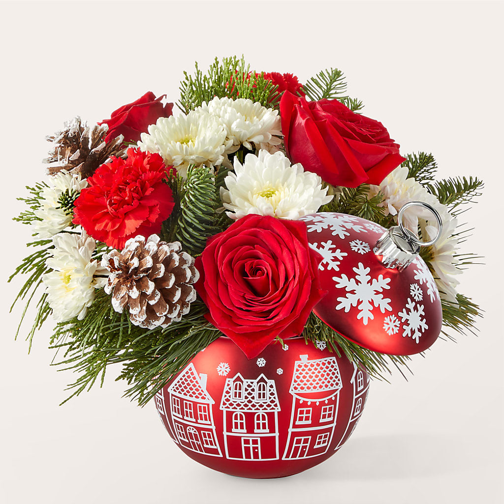 Christmas Village Ornament – Longview Flower Shop, Longview TX