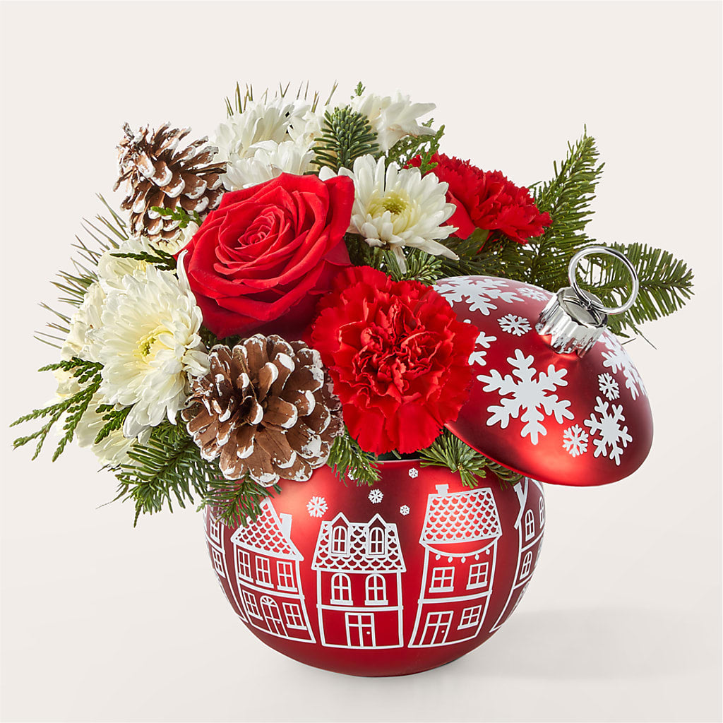 Christmas Village Ornament – Longview Flower Shop, Longview TX