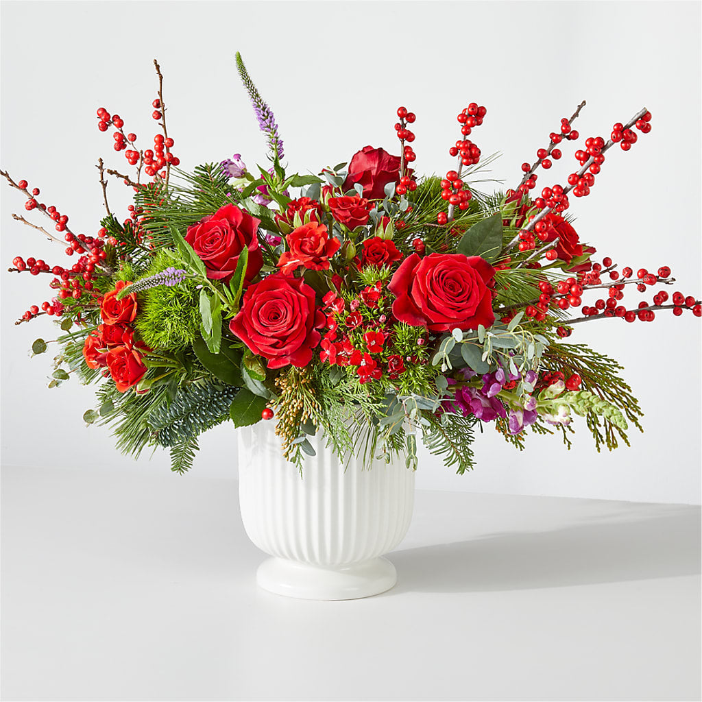 Big Red Bow Bouquet – Longview Flower Shop, Longview TX