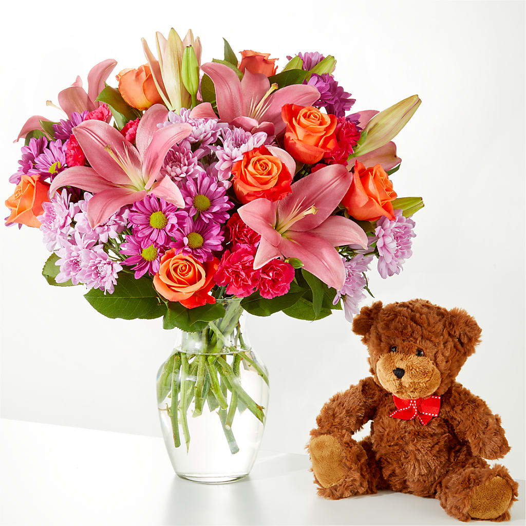 One and Only Bouquet and Bear Bundle – Longview Flower Shop, Longview TX
