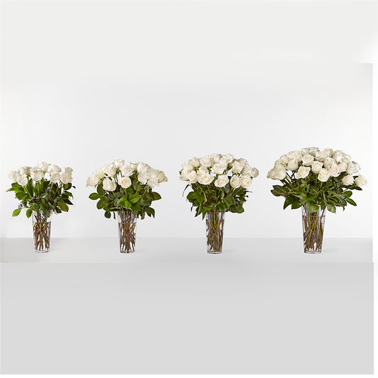 Long Stem White Rose Bouquet – Longview Flower Shop, Longview TX
