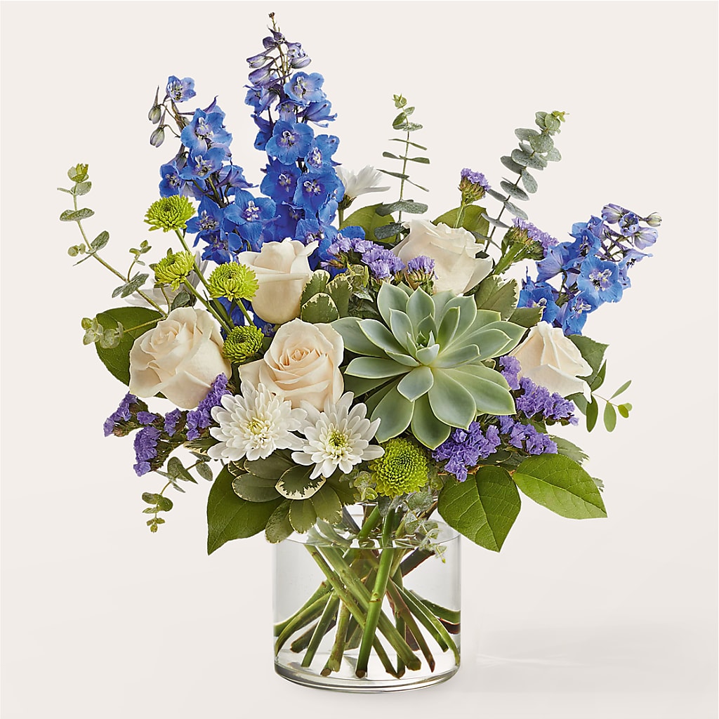 Cerulean Waves Bouquet – Longview Flower Shop, Longview TX