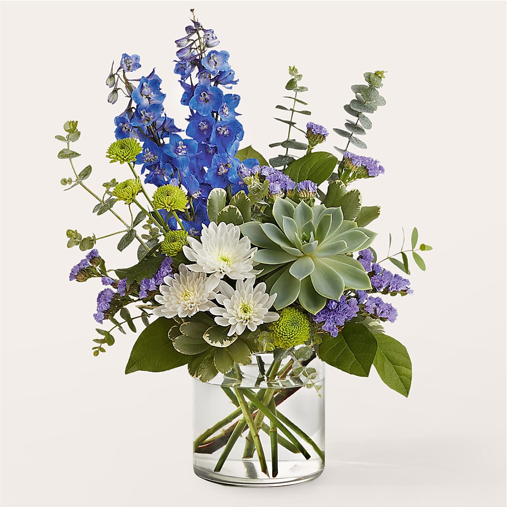 Cerulean Waves Bouquet – Longview Flower Shop, Longview TX