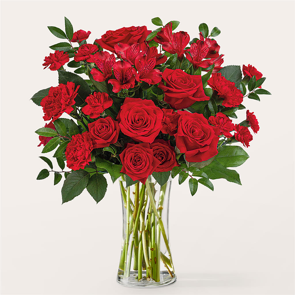Brilliant Ruby Bouquet – Longview Flower Shop, Longview TX