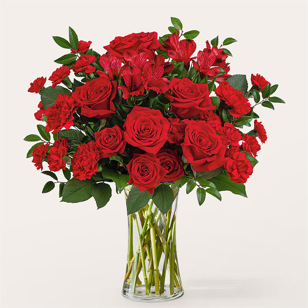 Brilliant Ruby Bouquet – Longview Flower Shop, Longview TX