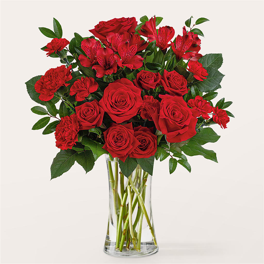 Brilliant Ruby Bouquet – Longview Flower Shop, Longview TX