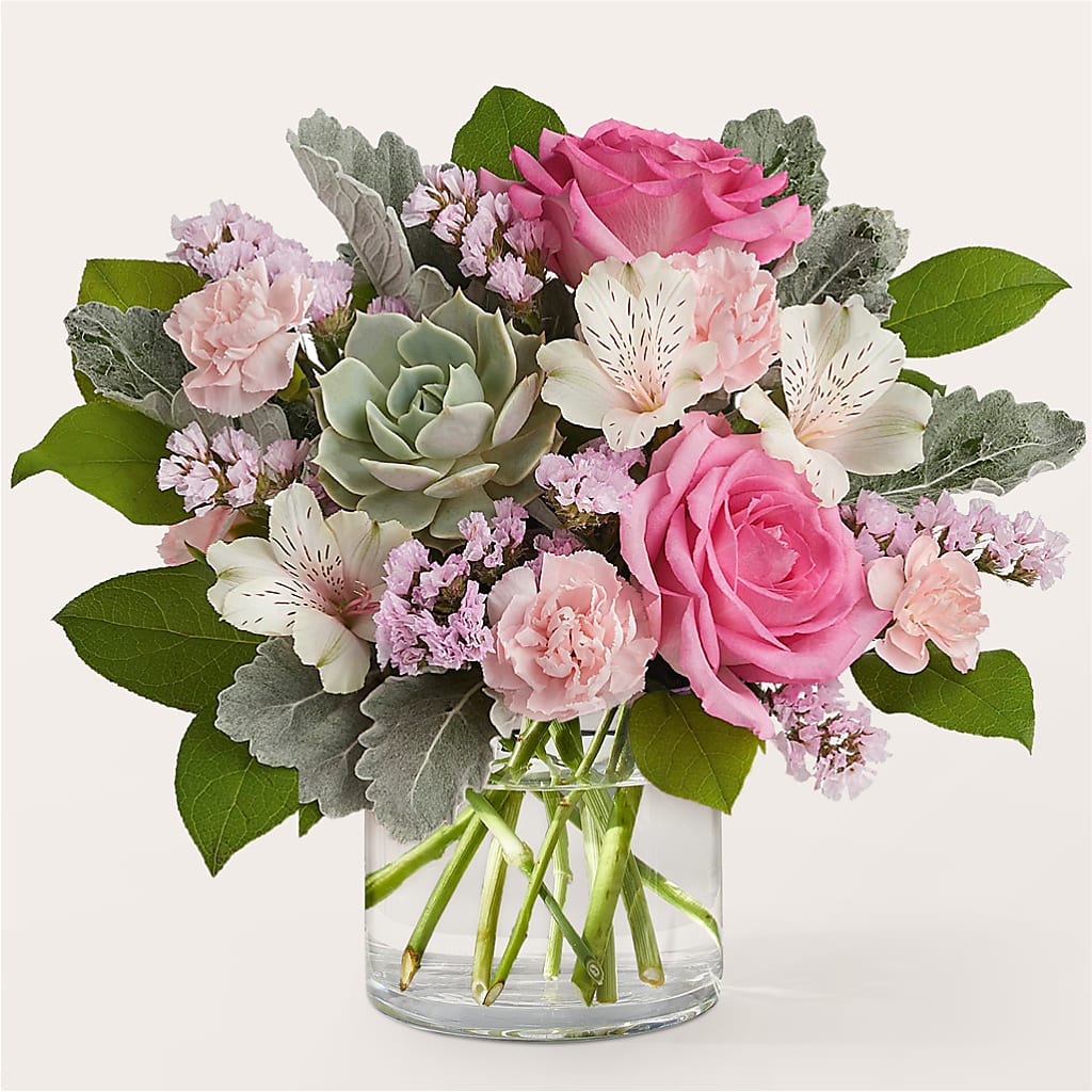 Dusty Rose Bouquet – Longview Flower Shop, Longview TX