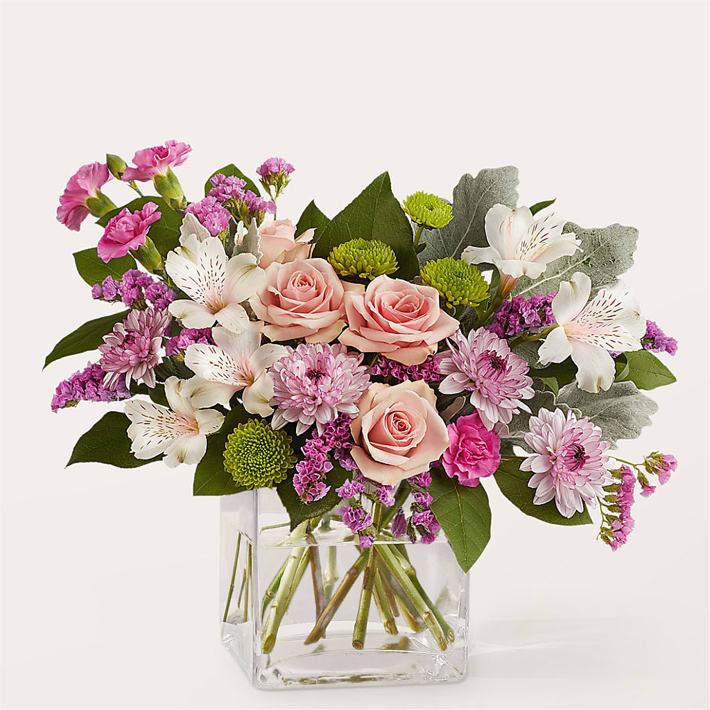 Pink Suede Bouquet – Longview Flower Shop, Longview TX