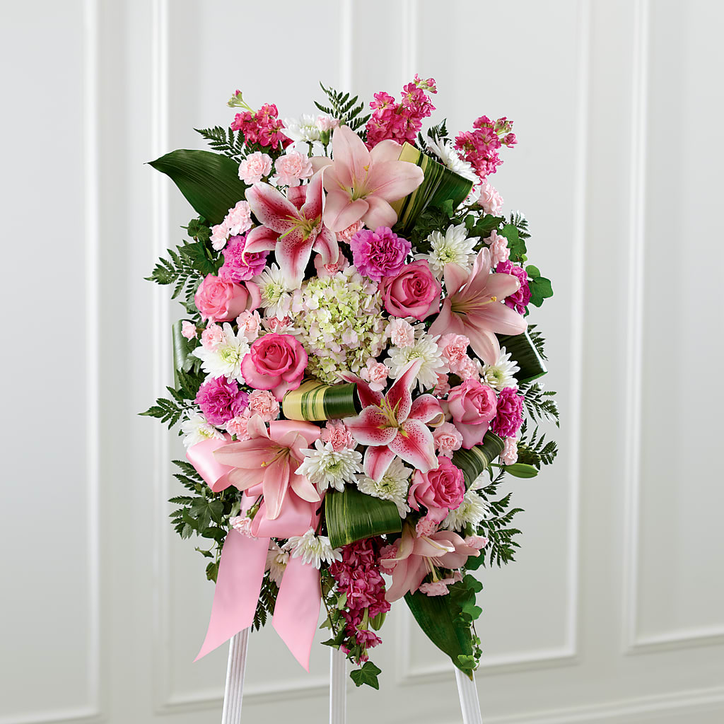 Comforting Standing Spray – Longview Flower Shop, Longview TX