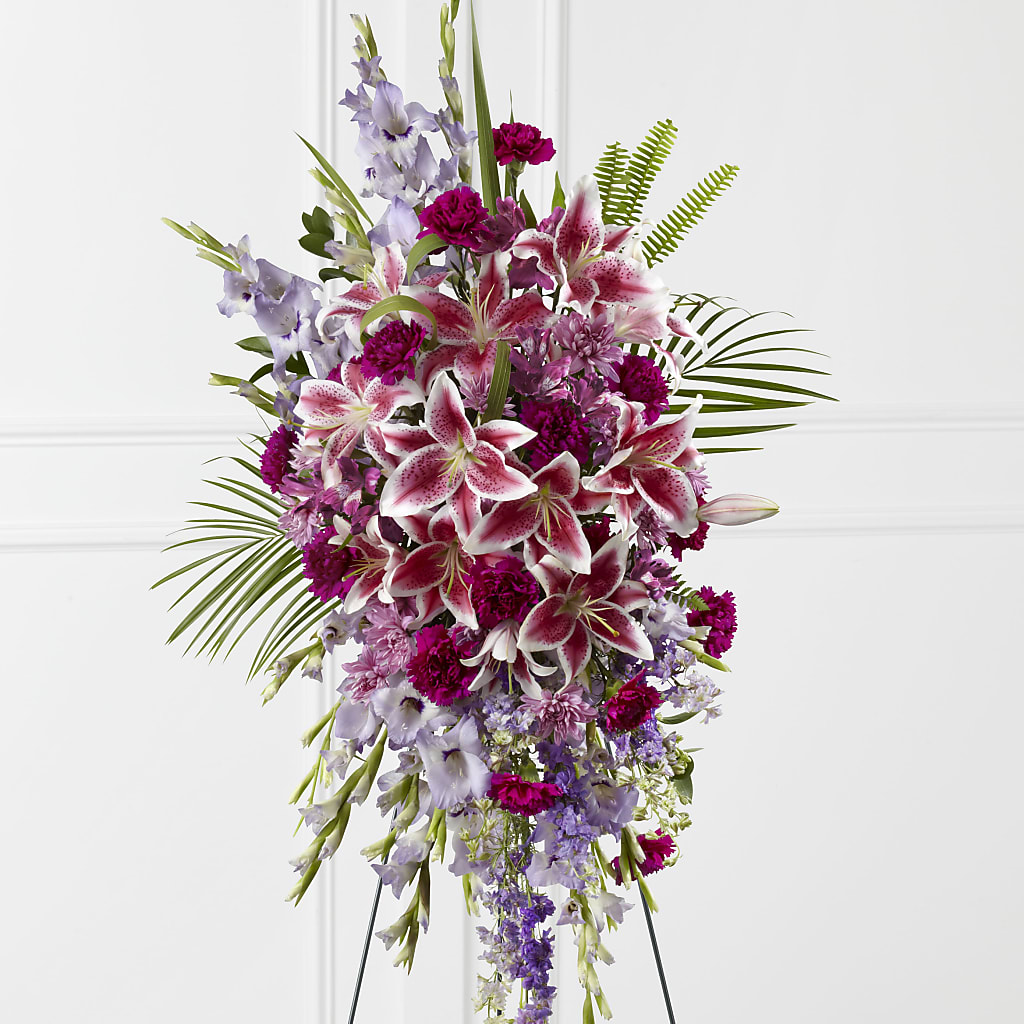Tender Touch Standing Spray – Longview Flower Shop, Longview TX