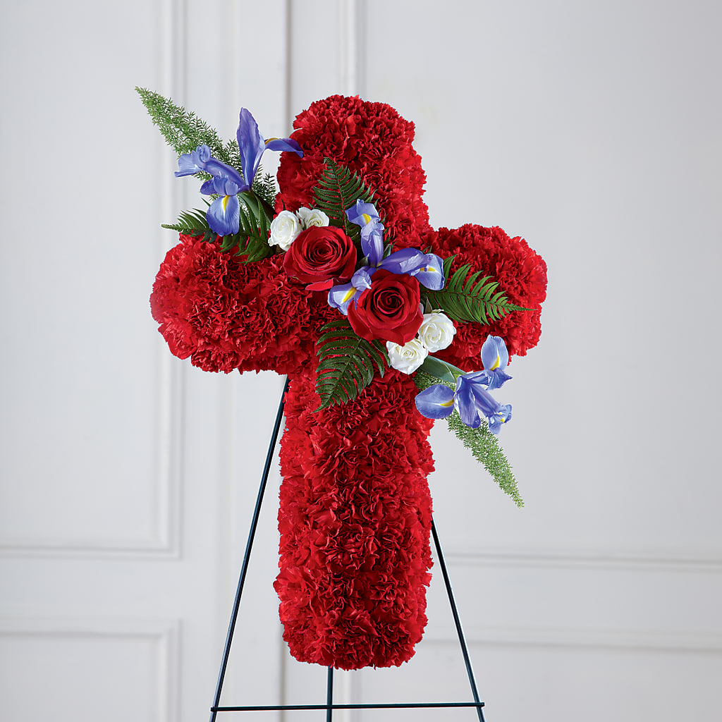 Faithful Hero Floral Cross – Longview Flower Shop, Longview TX