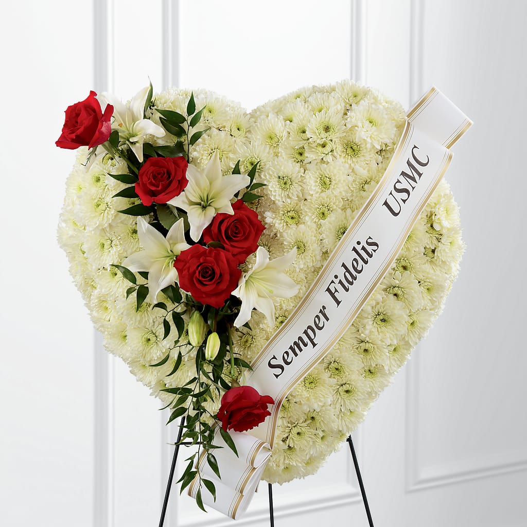 Heartfelt Hero Standing Heart – Longview Flower Shop, Longview TX