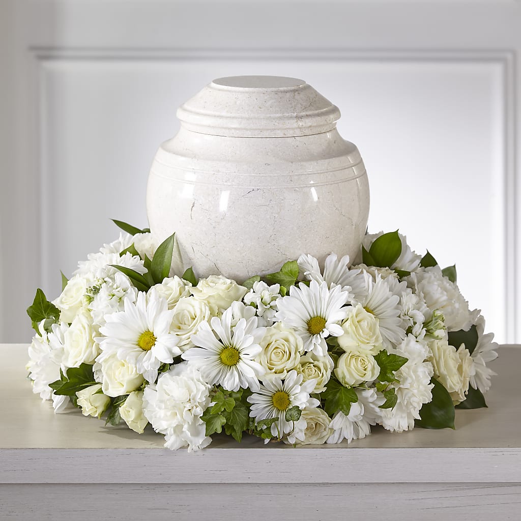 Ivory Gardens Cremation Adornment – Longview Flower Shop, Longview TX