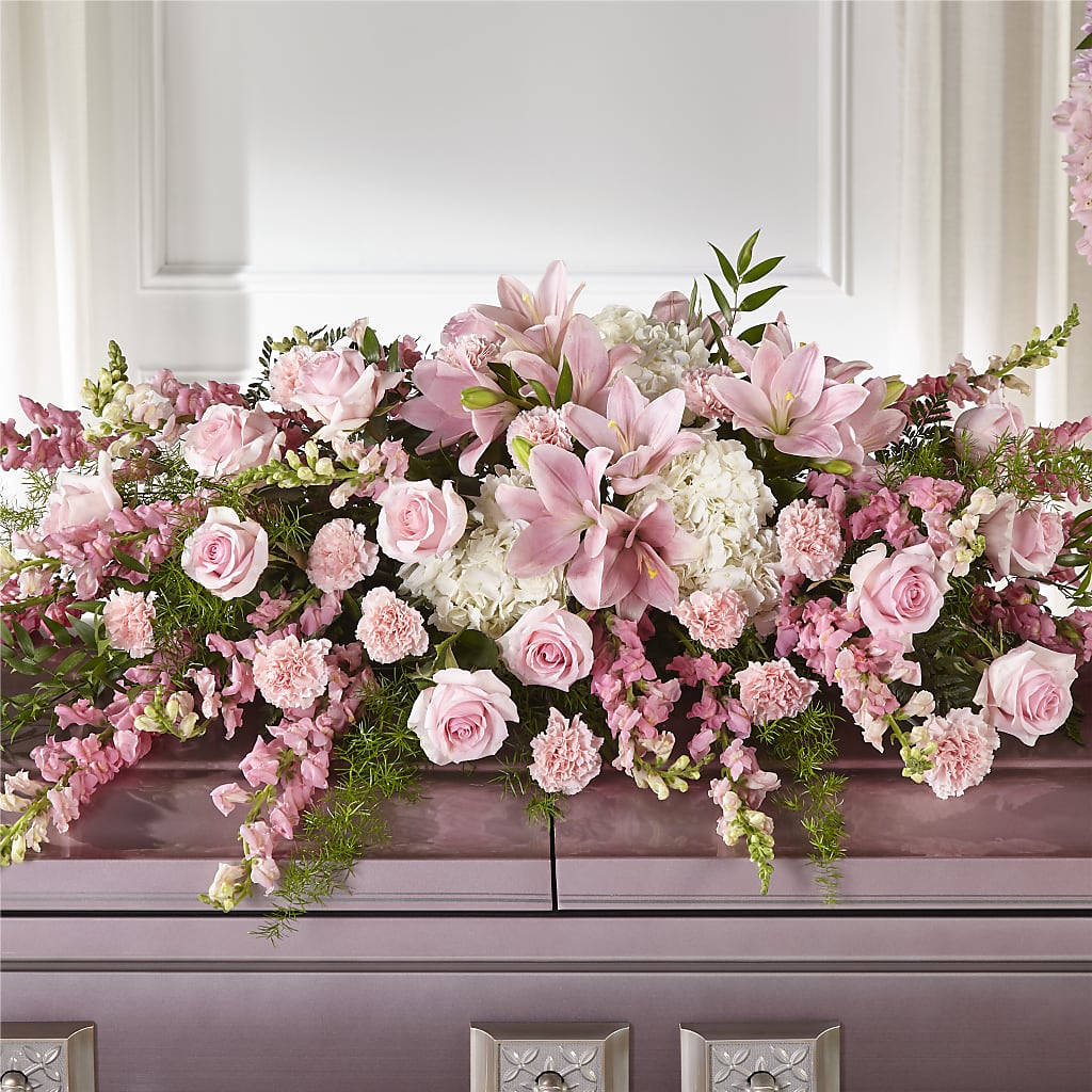 Life & Remembrance Casket Spray – Longview Flower Shop, Longview TX