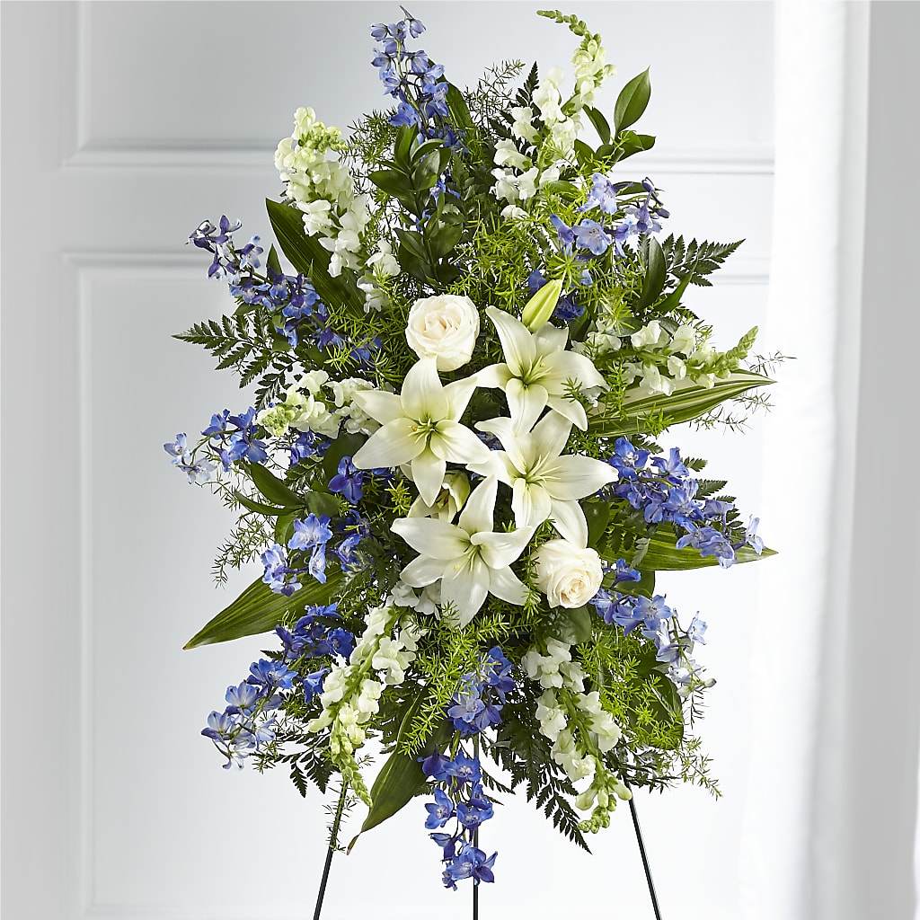 Faithful Friend Standing Spray – Longview Flower Shop, Longview TX