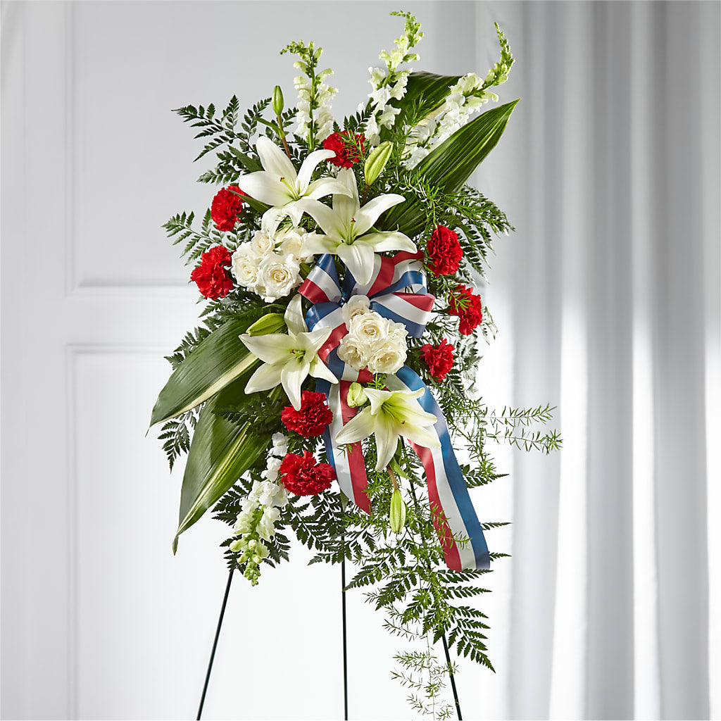 Stars of Life Standing Spray – Longview Flower Shop, Longview TX