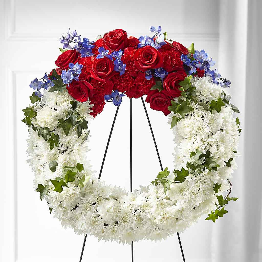 Patriotic Passion Wreath – Longview Flower Shop, Longview TX