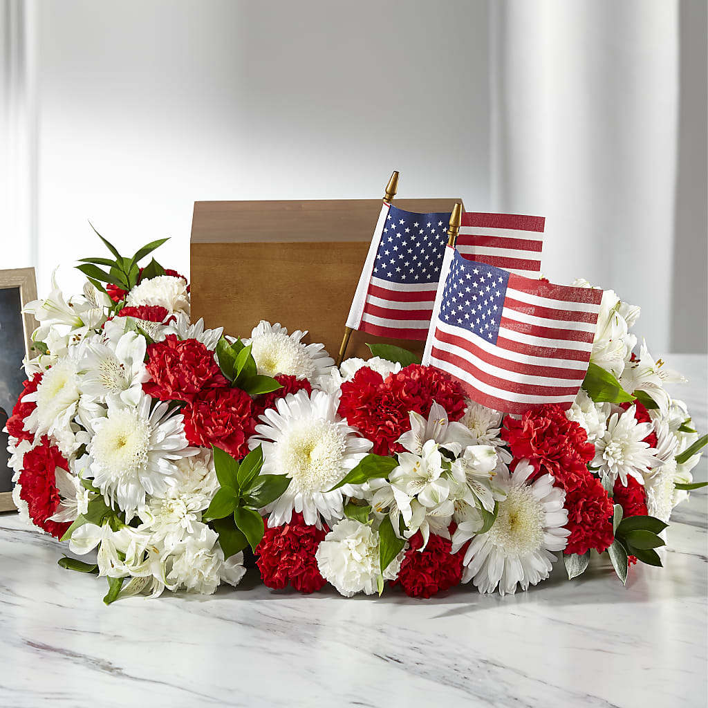 Spirit of Patriotism Cremation Adornment – Longview Flower Shop, Longview TX