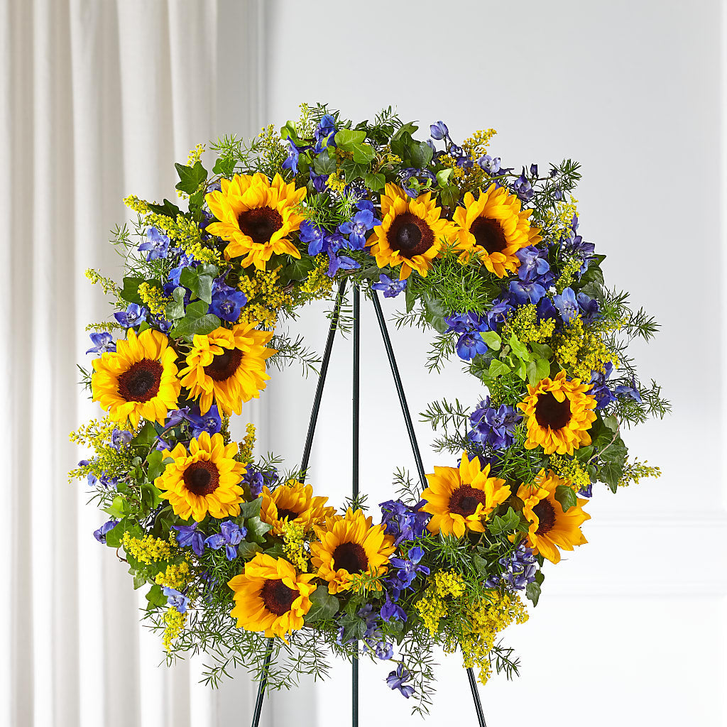 Bright Rays Wreath – Longview Flower Shop, Longview TX