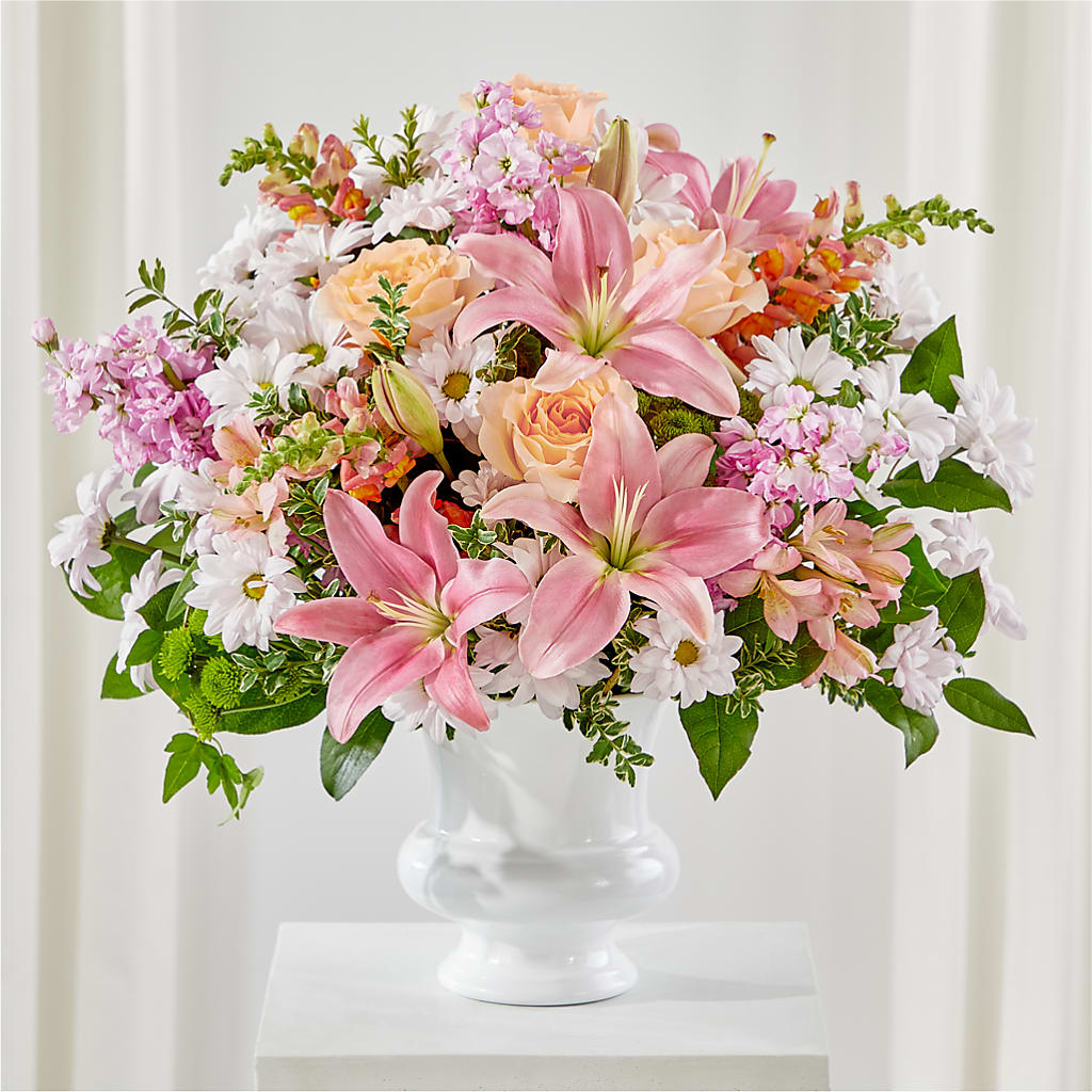 Heartfelt Gesture Urn Arrangement – Longview Flower Shop, Longview TX