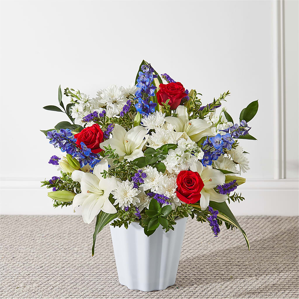 Consoled Floor Basket – Longview Flower Shop, Longview TX