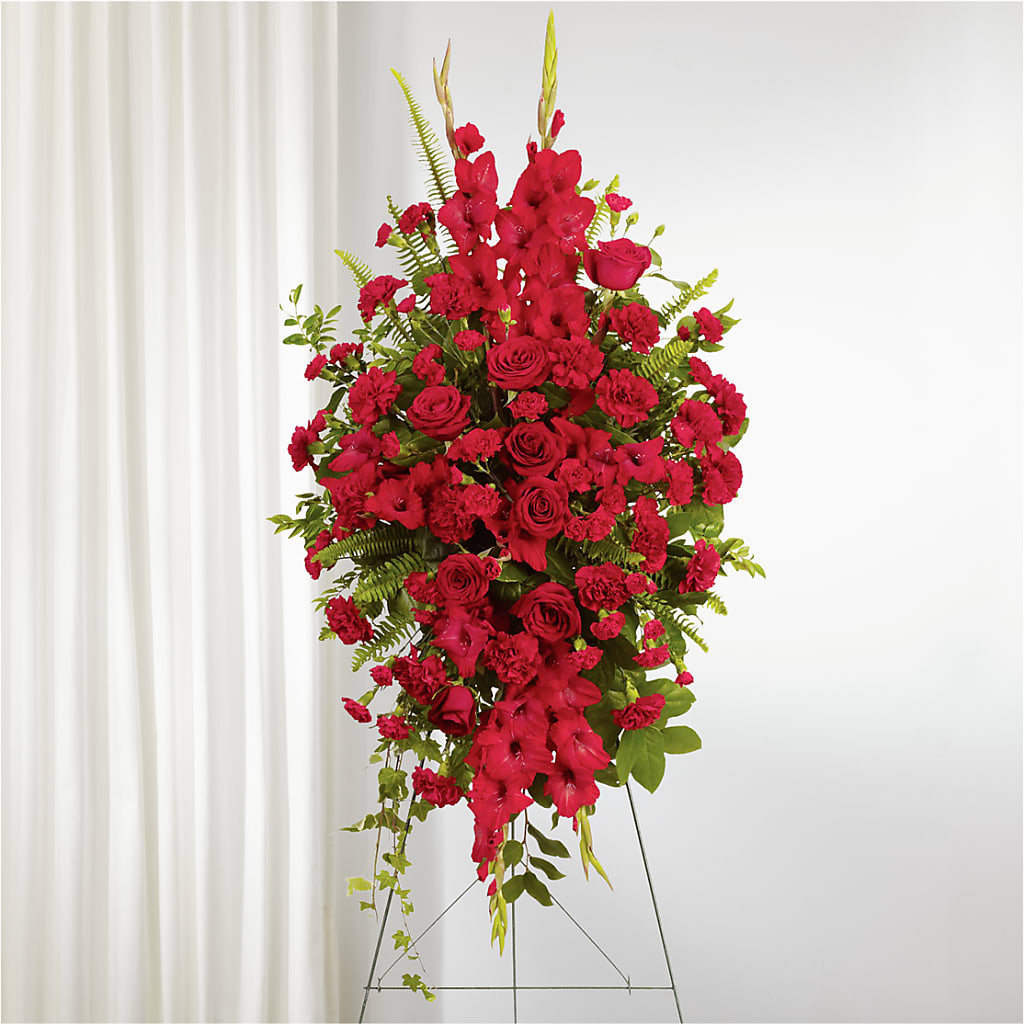 From the Heart Standing Spray – Longview Flower Shop, Longview TX