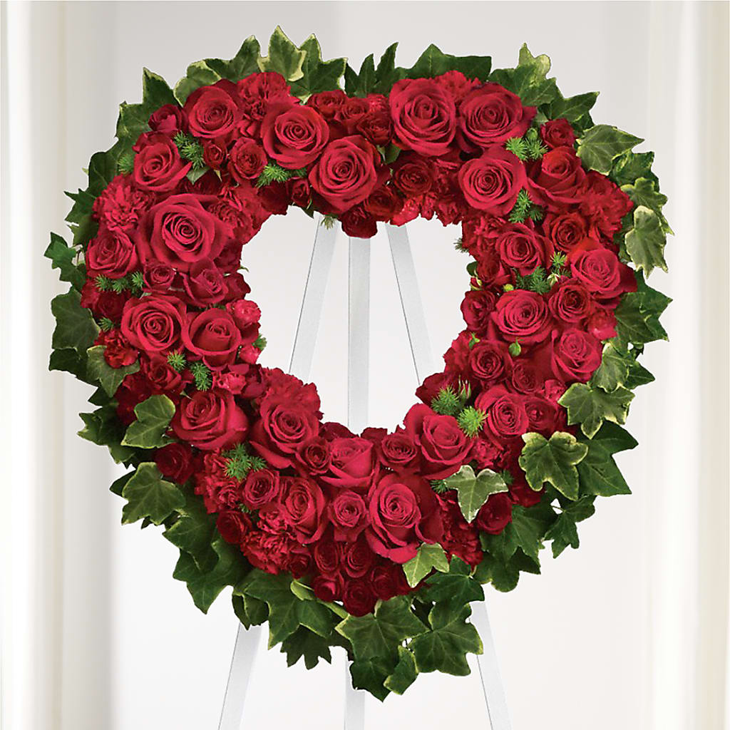 Wholehearted Standing Spray – Longview Flower Shop, Longview TX
