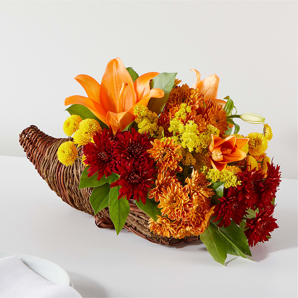 Bouquet of Blessings Cornucopia – Longview Flower Shop, Longview TX