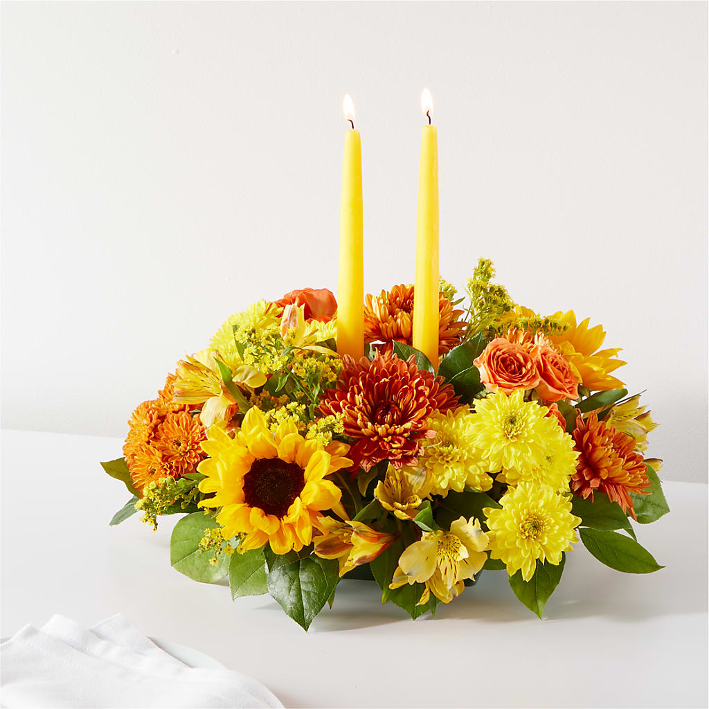 Autumn Harmony Centerpiece – Longview Flower Shop, Longview TX