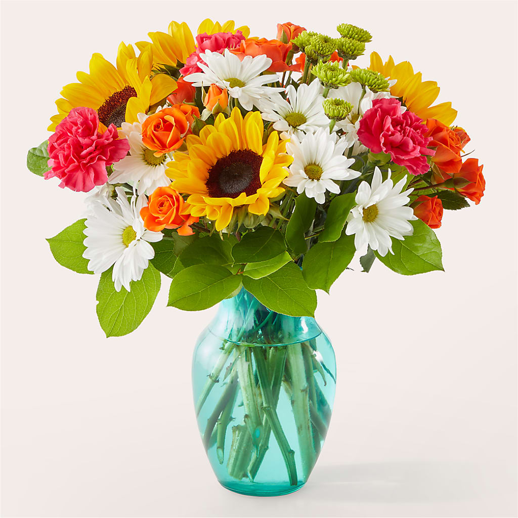 Sun-drenched Blooms Bouquet – Longview Flower Shop, Longview TX