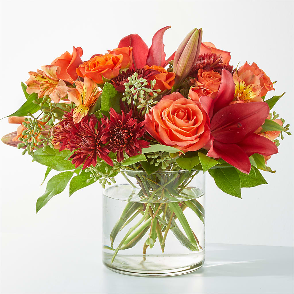 Crimson Leaves Bouquet – Longview Flower Shop, Longview TX