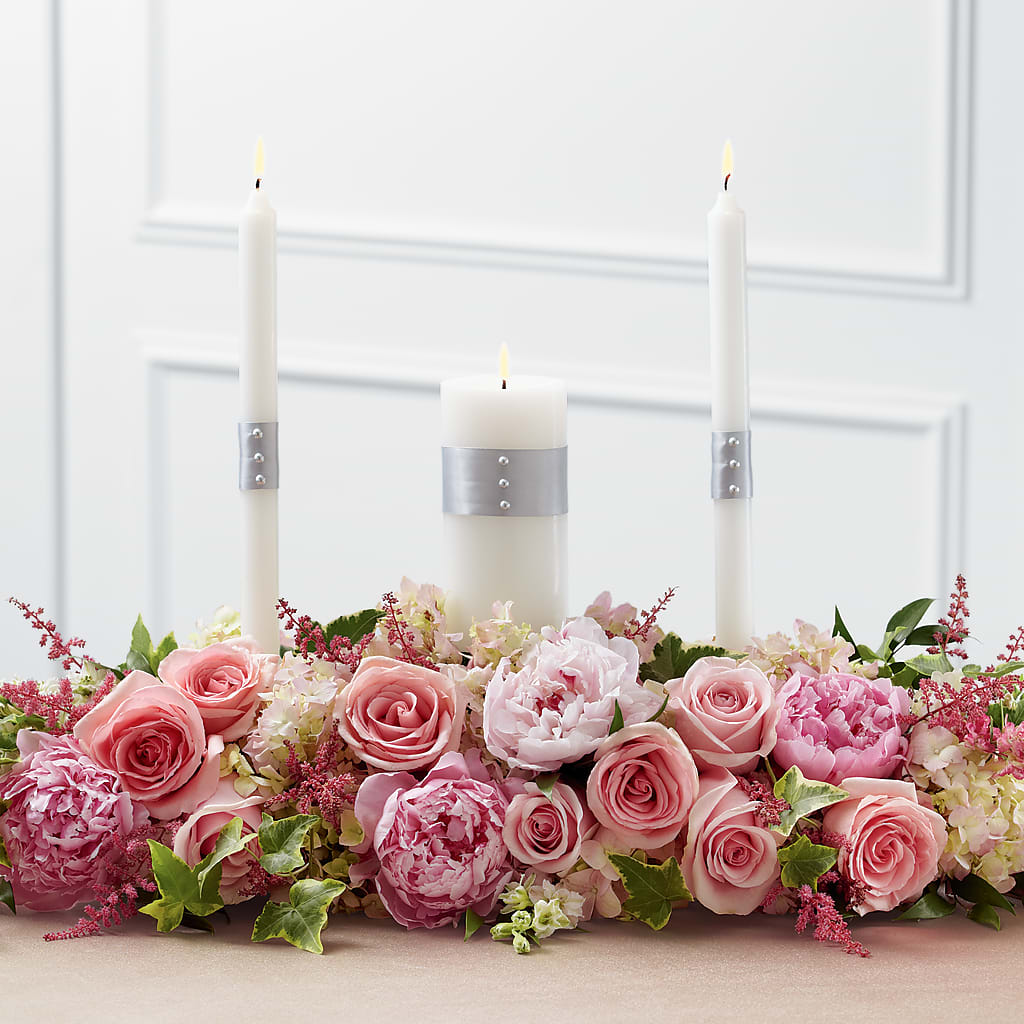 Worldwide Romance Unity Candle Arrangement – Longview Flower Shop, Longview TX