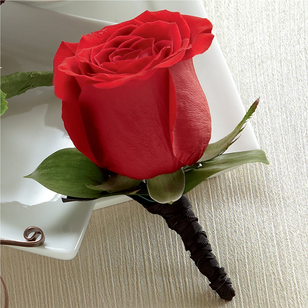 Red Rose Boutonniere – Longview Flower Shop, Longview TX