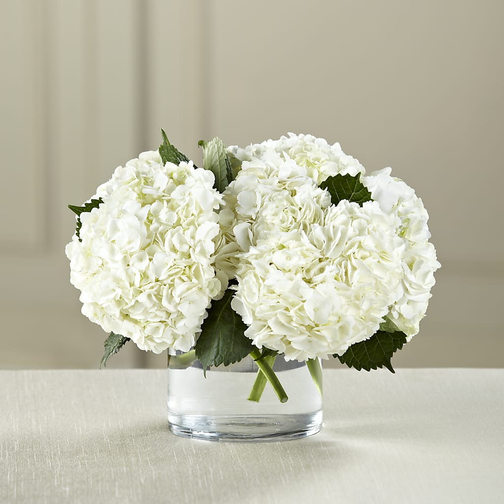 White Hydrangea Bouquet – Longview Flower Shop, Longview TX