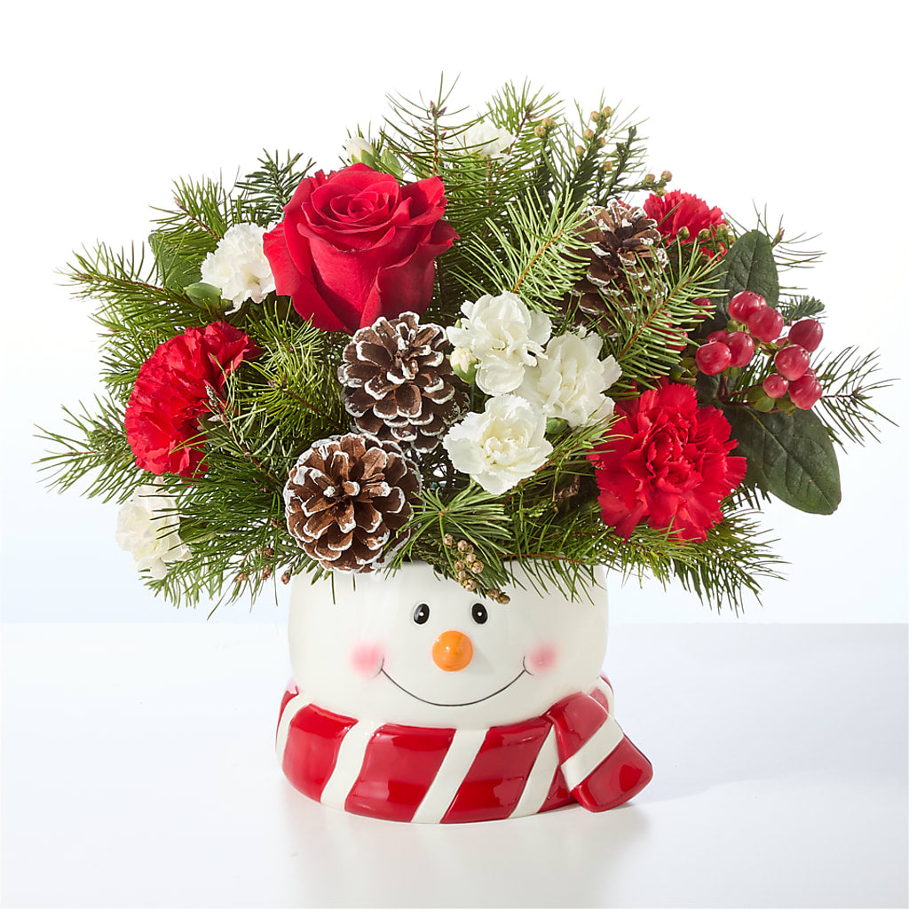 Jolly Snowman Bouquet –  Longview Flower Shop, Longview TX