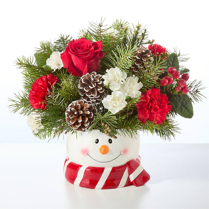 Jolly Snowman Bouquet –  Longview Flower Shop, Longview TX