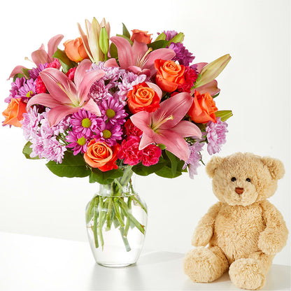 One and Only Bouquet and Bear Bundle –  Longview Flower Shop, Longview TX