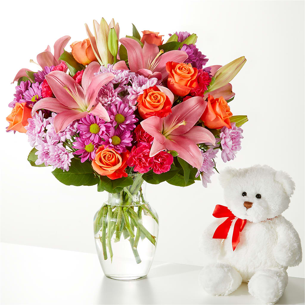 One and Only Bouquet and Bear Bundle –  Longview Flower Shop, Longview TX