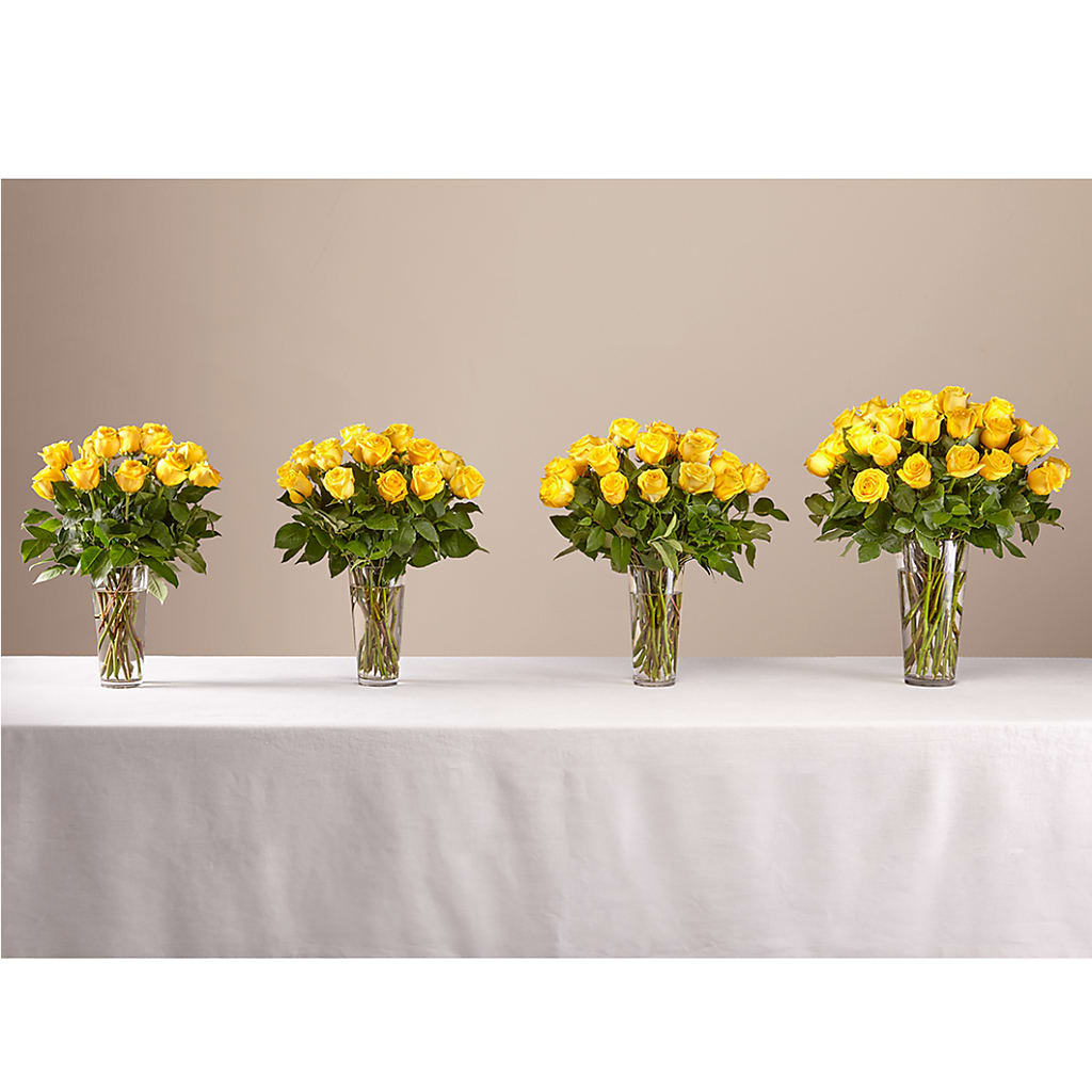 Long Stem Yellow Rose Bouquet –  Longview Flower Shop, Longview TX
