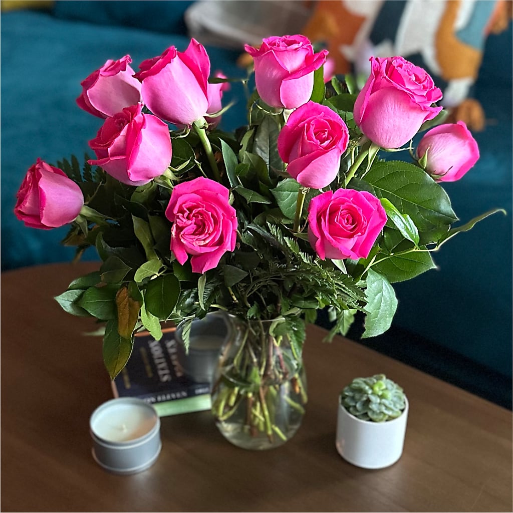 Long Stem Pink Rose Bouquet –  Longview Flower Shop, Longview TX