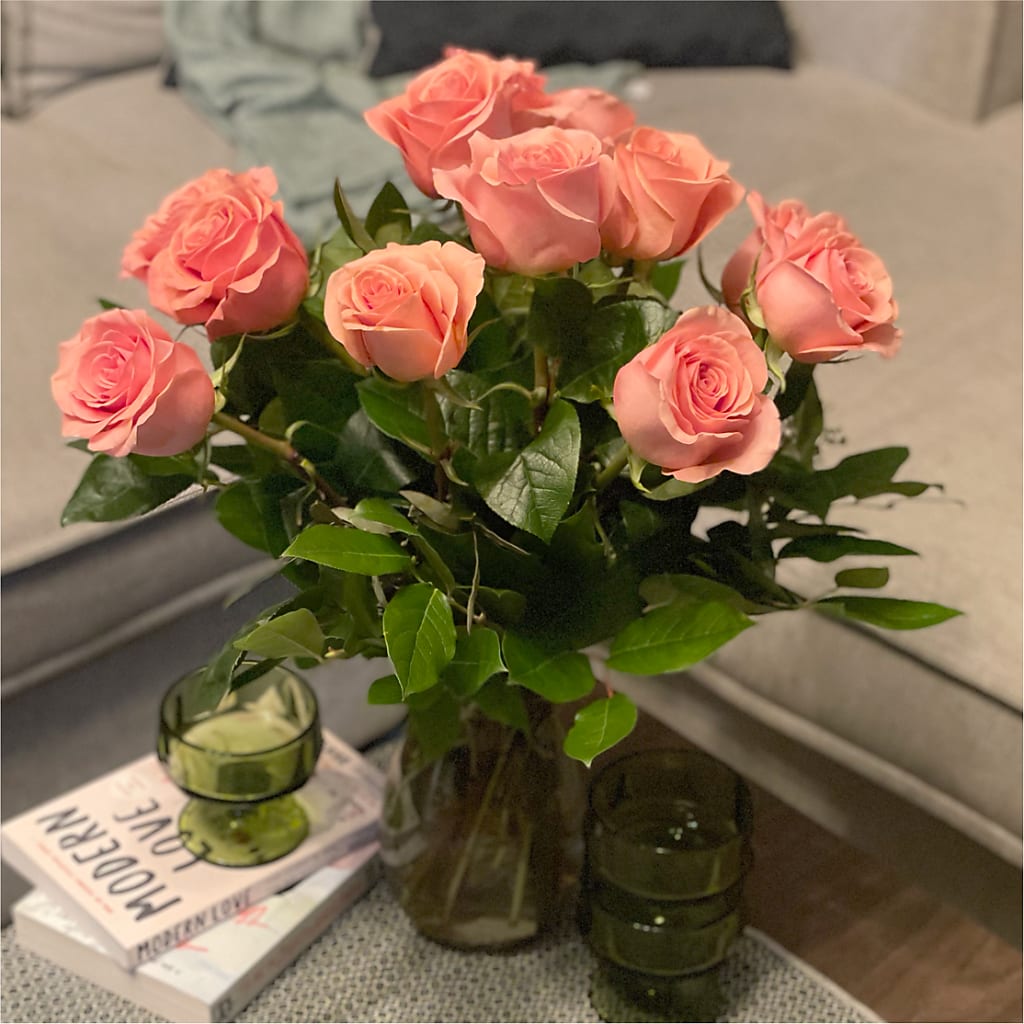 Long Stem Pink Rose Bouquet –  Longview Flower Shop, Longview TX