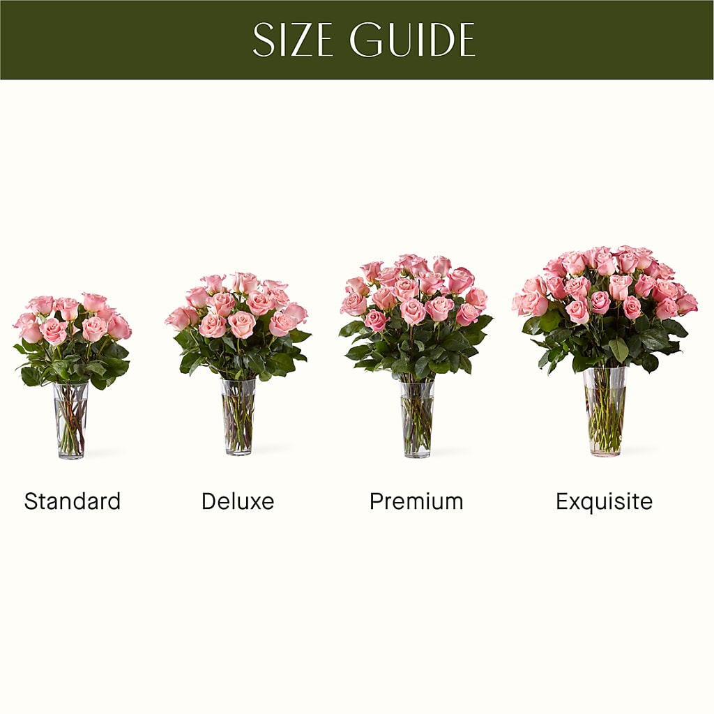 Long Stem Pink Rose Bouquet –  Longview Flower Shop, Longview TX