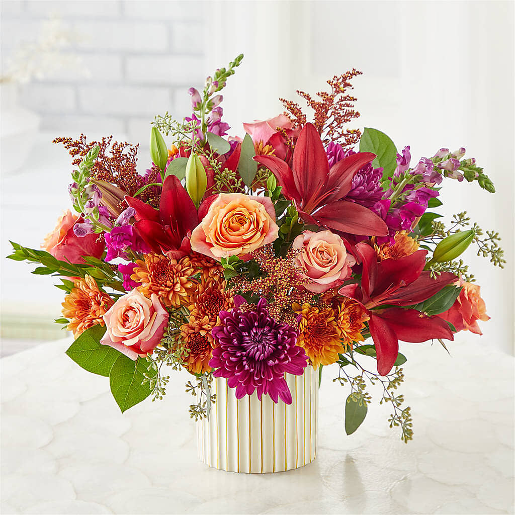 Burgundy Landscape Bouquet –  Longview Flower Shop, Longview TX