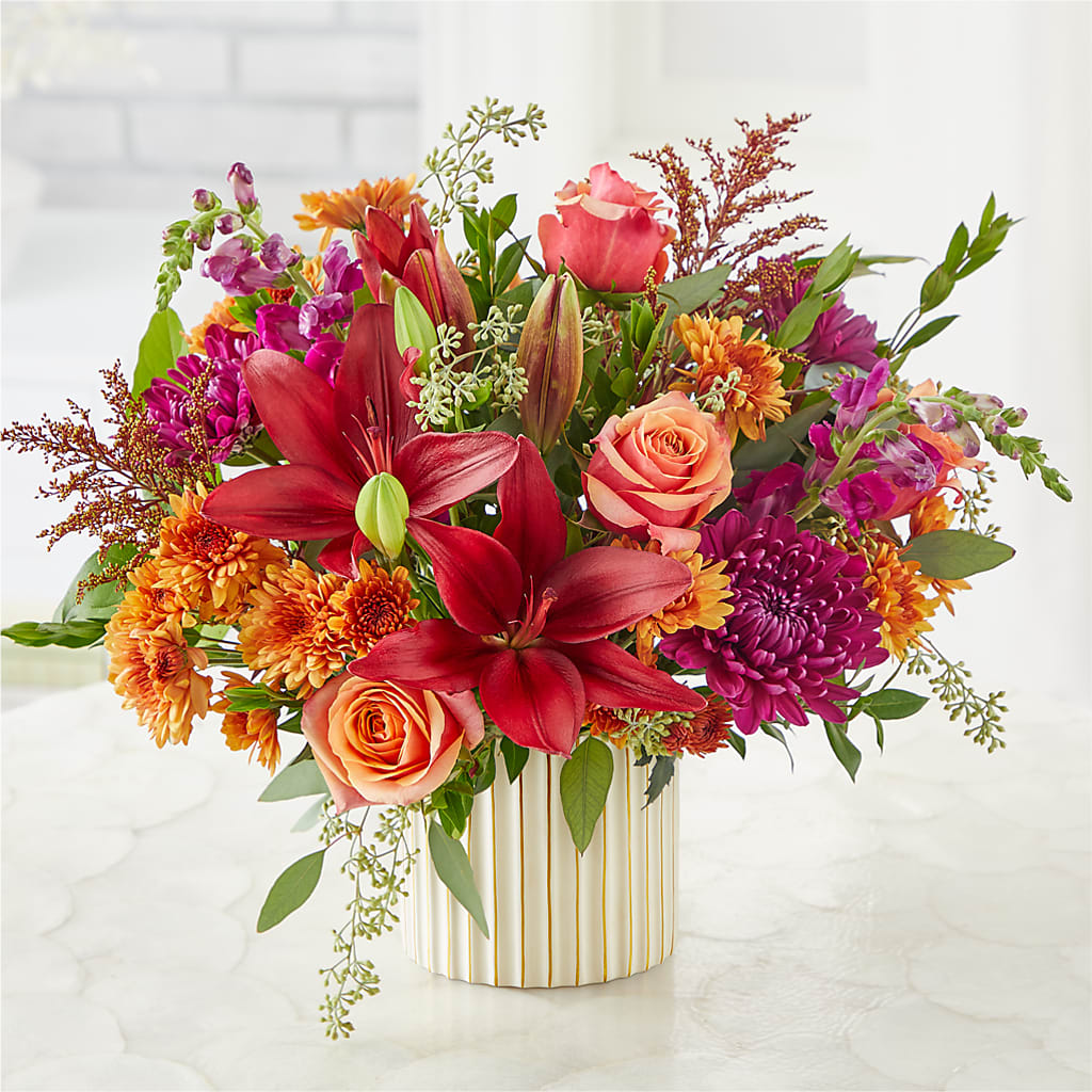 Burgundy Landscape Bouquet –  Longview Flower Shop, Longview TX
