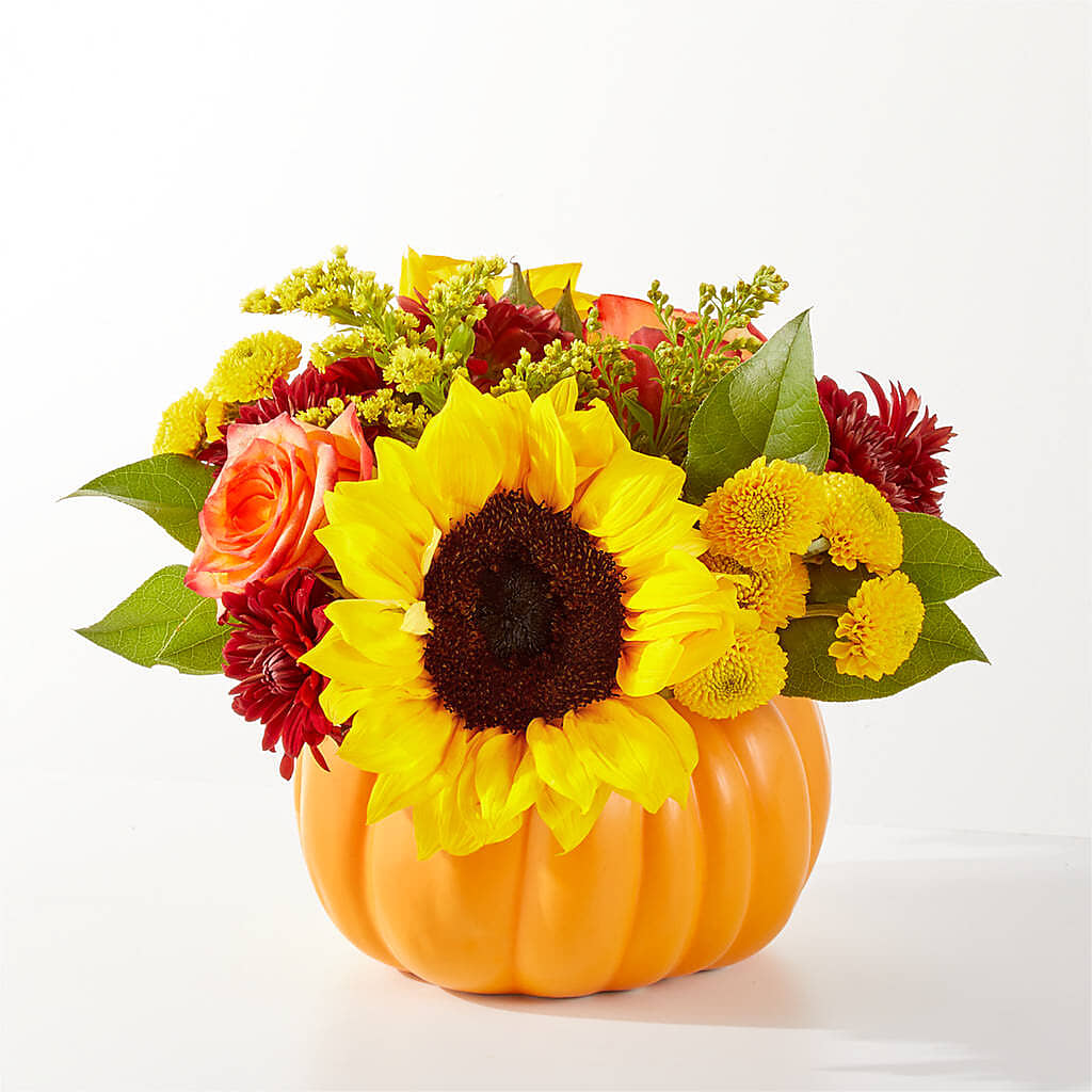 Golden Gourd Pumpkin Bouquet –  Longview Flower Shop, Longview TX