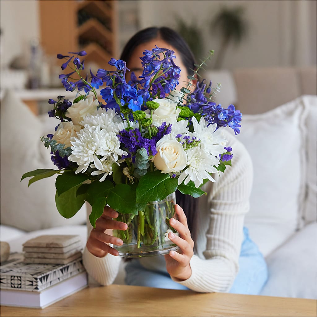 Cerulean Waves Bouquet –  Longview Flower Shop, Longview TX