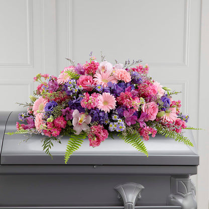 Glorious Garden Casket Spray –  Longview Flower Shop, Longview TX