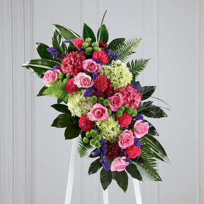 Refreshing Mix Standing Spray –  Longview Flower Shop, Longview TX