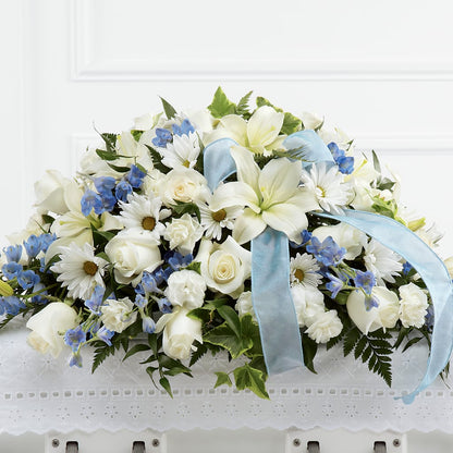 Tender Treasure Casket Spray –  Longview Flower Shop, Longview TX