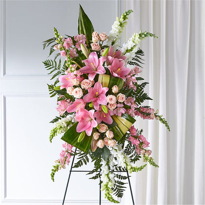 Elegant Embrace Standing Spray –  Longview Flower Shop, Longview TX